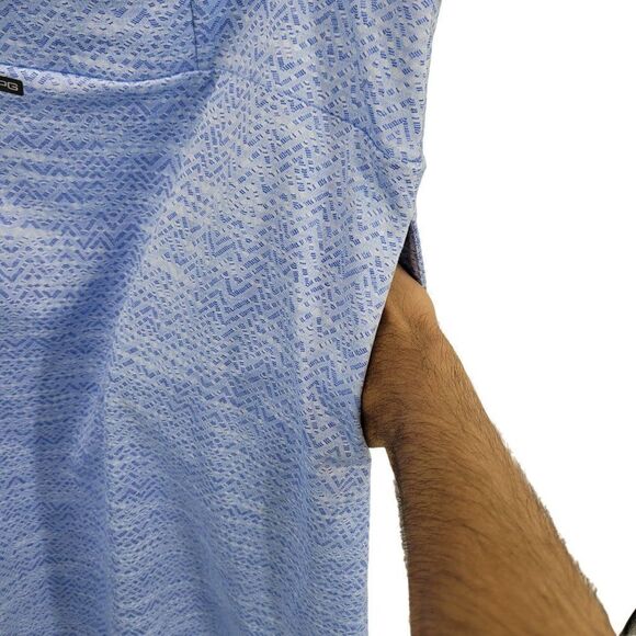 MPG Activewear Skirt M Baby Blue Print Stretch High Low Aline Pockets Athletic - Picture 5 of 10